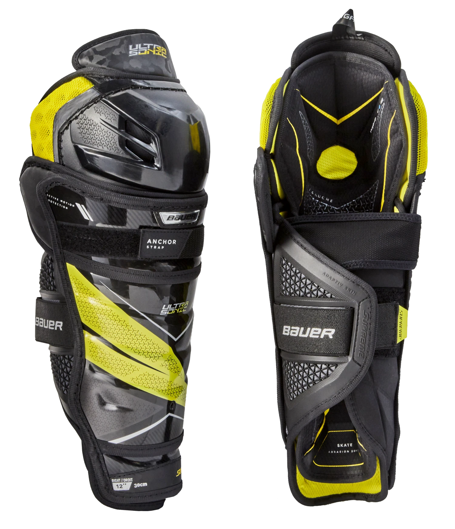 Bauer Supreme Ultrasonic Intermediate Shin Guards 3 Bauer Supreme Ultrasonic Intermediate Shin Guards