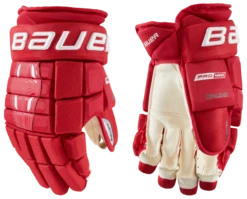 Bauer Pro Series Senior Hockey Gloves -Hockey Equipment Store 1058642 RED