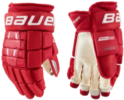 Bauer Pro Series Intermediate Hockey Gloves -Hockey Equipment Store 1058642 RED 63aea243 b6c8 416f 9943 a3a481e6c7e5