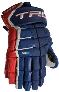 True Hockey True XC9 2020 Senior Hockey Gloves -Hockey Equipment Store B2RAssets 770x1206 red blue 1