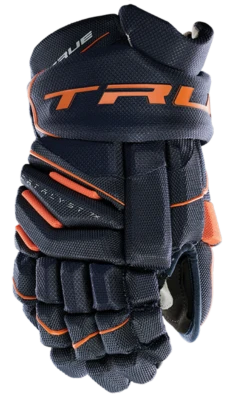 True Hockey True Catalyst 7X Junior Hockey Gloves -Hockey Equipment Store CT7xGlove Navy Orange 1