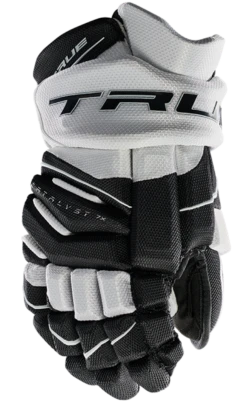 True Hockey True Catalyst 7X Junior Hockey Gloves -Hockey Equipment Store CT 7x Glove Black White 1