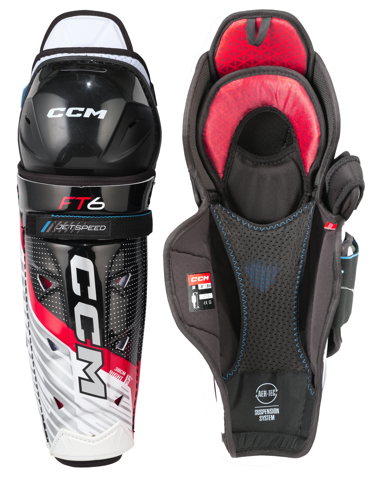 CCM JetSpeed FT6 Senior Shin Guards 3 CCM JetSpeed FT6 Senior Shin Guards
