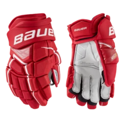 Bauer Supreme Ultrasonic Intermediate Hockey Gloves -Hockey Equipment Store SUPREMEULTRASONICGloveSenior RED b4855662 7331 4e23 9676 b37d63bae56c