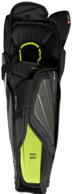 Warrior Alpha LX 20 Junior Shin Guards -Hockey Equipment Store lx20sgsr1bk war 02 i